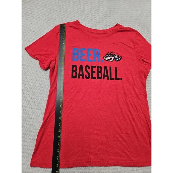 108 Stitches Shirt Womens 2X Rocket City Trash Pandas Beer Baseball - Picture 2 of 6